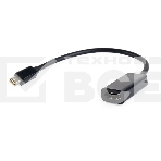 Переходник miniDisplayPort - HDMI, Cablexpert A-mDPM-HDMIF-02, 20M/19F, кабель 15см, черный, пакет, фото 1