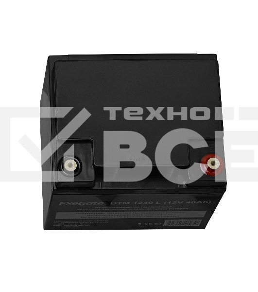 Батарея ExeGate EX282977RUS DTM 1240 L (12V 40Ah), клеммы под болт М5