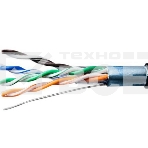 Кабель витая пара F/UTP кат.5E 4х2х24AWG solid CU PE Outdoor Standard черный, фото 1