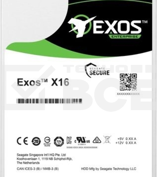 Жесткий диск SEAGATE SATA 14TB 7200RPM 6GB/S 256MB ST14000NM001G