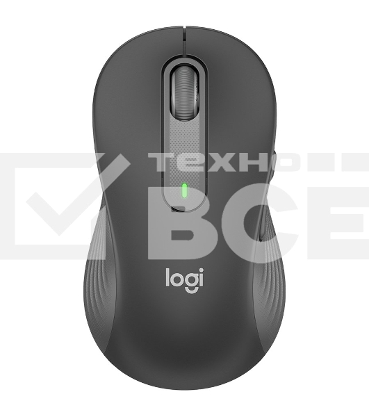 Мышь беспроводная Logitech Signature M650 L LEFT графитовый, 4000 dpi, радиоканал, Bluetooth, USB, кнопки - 5