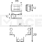 Набор коннекторов Basic: Т-образный коннектор, 3 клипсы, 8-10 мм, IP20, фото 1