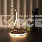Светильник декоративный Spiral Uno, LED, 2Вт, 3000К, 5В, золотой Rexant, фото4