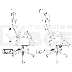 Кресло руководителя Бюрократ KB-9N/DB/TW-10N синий TW-01 TW-11 сетка крестовина хром, фото3