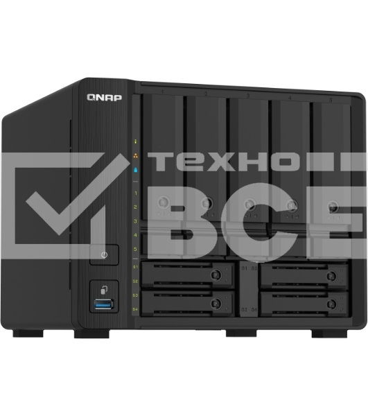 Сетевое хранилище без дисков SMB QNAP TS-932PX-4G 9-Bay NAS, 5 x 3.5