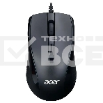 Мышь проводная Acer OMW136 черный, 1200 dpi, USB, кнопки - 3, фото2