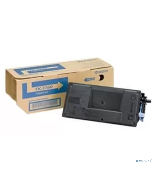 Картридж лазерный Kyocera TK-3160 (1T02T90NL0/1T02T90NL1), Black черный, 12500 стр., для P3045dn/P3050dn/P3055dn/P3060dn