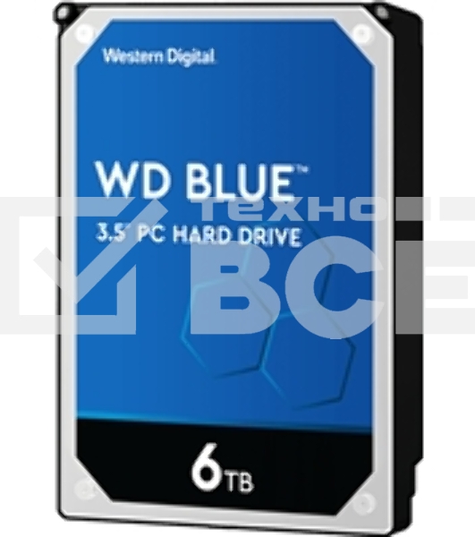 Жесткий диск Western Digital SATA 6TB 6GB/S 256MB BLUE WD60EZAX WDC