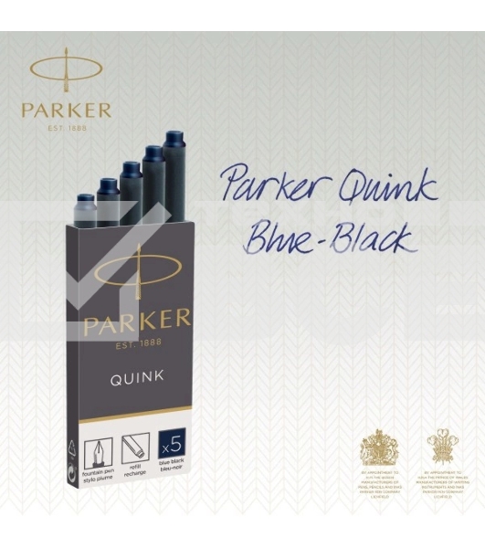 Картридж Parker Quink Z11 (CW1950385) черный/синие чернила для ручек перьевых (5шт)