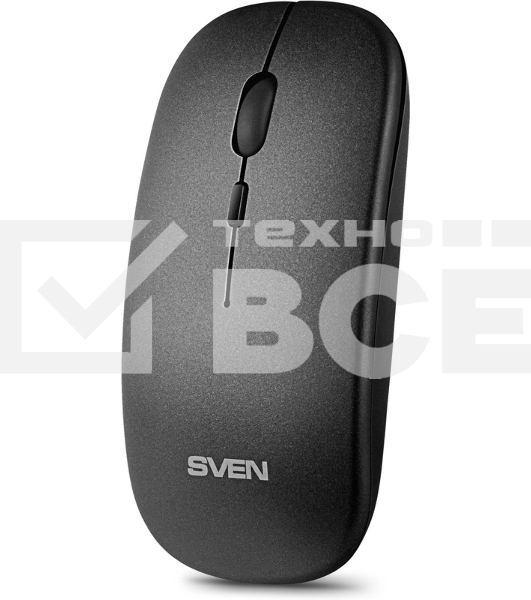 Мышь беспроводная SVEN RX-565SW темно-серый, 1600 dpi, радиоканал, USB, кнопки - 4