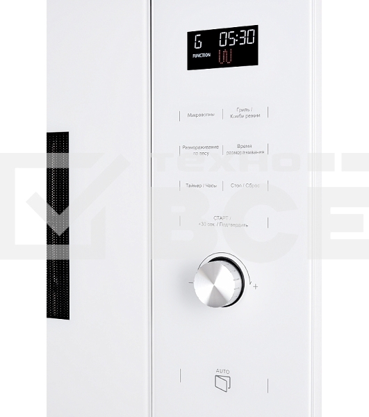 Встраиваемая микроволновая печь Kuppersberg HMW 650 WH электронное управление, мощность микроволновой печи 900 Вт, мощность  кварцевого гриля 1000 Вт, 5 уровней мощности, функция кварцевый гриль, функция автоматического разморажив, функция ручного размора