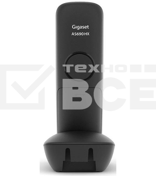 Дополнительная трубка Dect Gigaset AS690HX черный для AS690