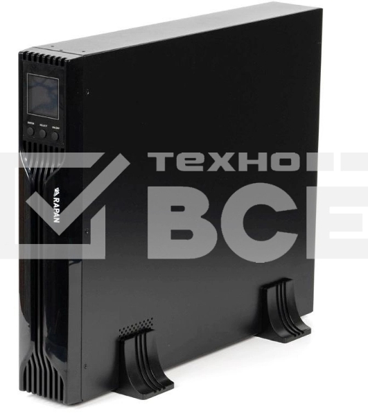 Источник бесперебойного питания Бастион Rapan 1000-RACK-IN-2X9 700Вт 1000ВА черный