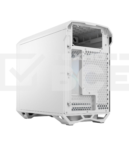 Компьютерный корпус без блока питания Fractal Design Torrent Nano RGb TG Clear Tint, Mini-Tower, 1x180мм RGb, 2xUSB-A 3.2 + 1xUSB 3.2 Type-C mITX, mDTX белый