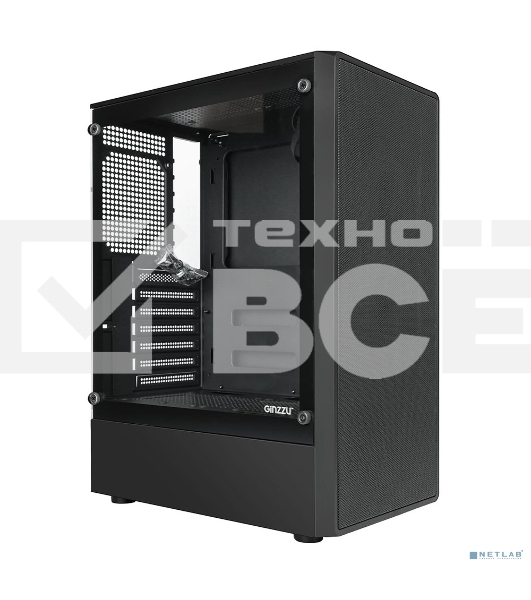 Компьютерный корпус Ginzzu CL121 ATX передняя панель Сетка