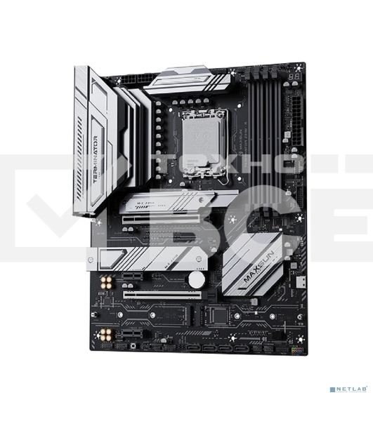 Материнская плата Maxsun Terminator Z890-A, LGA1851, Intel Z890, 4xDDR5, 4xSATA, 4xM.2, 1xPCIe 5.0 x16, 1xPCIe 4.0 x4, 2xPCIe 4.0 x1, 1xDP, 1xHDMI, 1x2.5Gb LAN, Wi-Fi 6, Bluetooth 5.2, 1xUSB-C 40Gbps, 1xUSB-C 20Gbps, 4xUSB-A 5Gbps, 2xUSB-A 10Gbps, 2xUSB-A