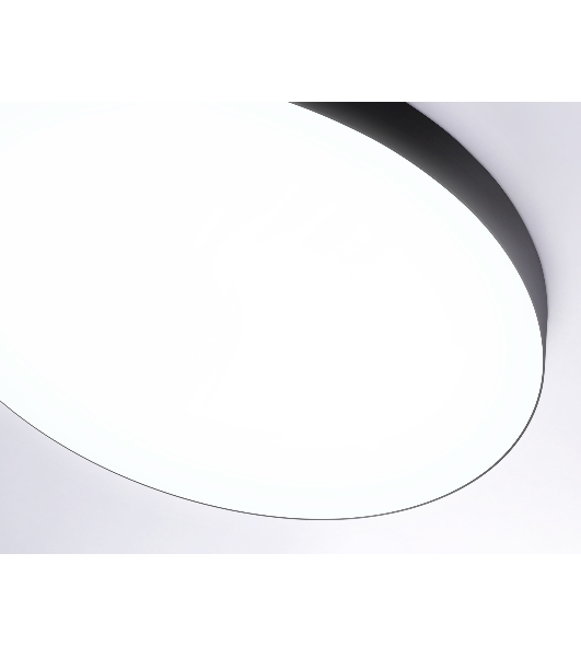 Потолочный светодиодный светильник Ambrella light FV5538 BK черный LED 90W 4200K D600*58 (Без ПДУ)