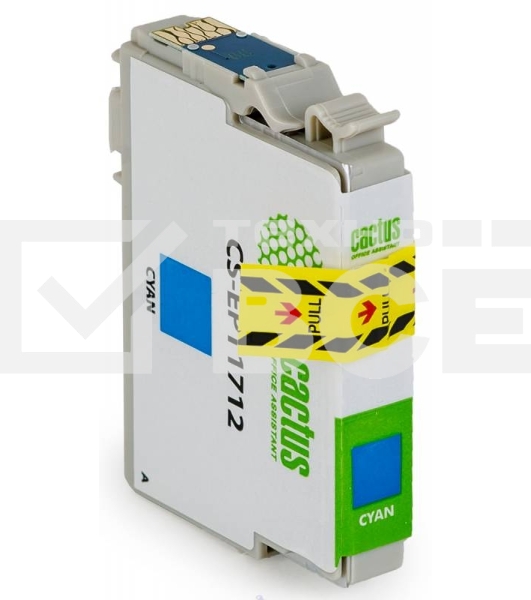 Картридж струйный Cactus CS-EPT1712 17XL голубой (10 мл) для Epson Expression Home XP-33/103/203/207/303/306/403/406
