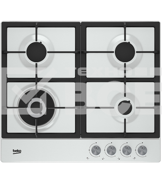 Встраиваемая газовая варочная поверхность Beko HIAW 64225 SW, Белый