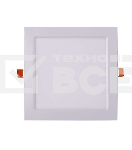 Светильник светодиодный ультратонкий встраив. PPL-S 15Вт 6500К IP40 WH 190мм квадрат Jazzway 5008403A