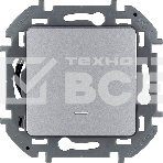 Выключатель 1-клавишный с подсветкой/индикацией, 10AX, 250 В, алюминий, фото6