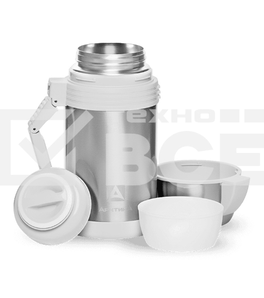 Термос Арктика, 205-1000, универсальная пробка, 1 л, с ручкой + чашка, холод/тепло 20 ч