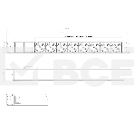 Монтажное оборудование Hyperline SHE19-8SH-S-IEC Блок розеток 19