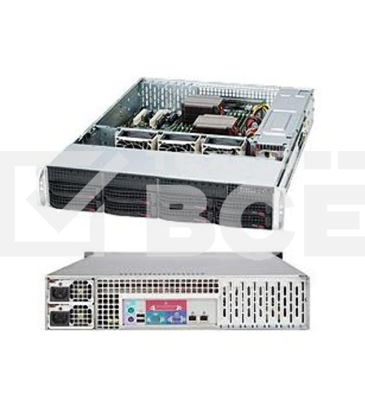 Корпус SuperMicro CSE-825TQC-R802LPB 2U SC825TQC  8 x 3.5