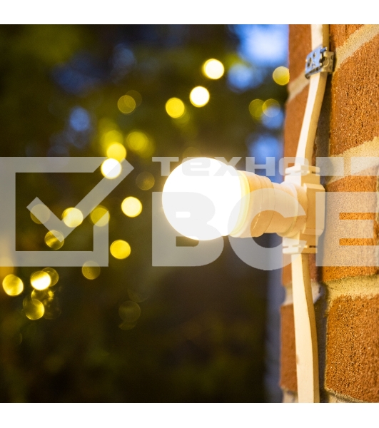 Шина в виде ленты Neon-night Belt-Light 2 жилы шаг 20 см, 500 патронов, Е27, белый провод, влагостойкая IP65