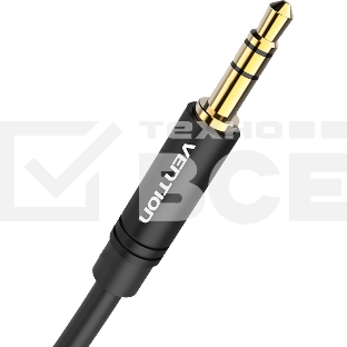 Кабель Vention аудио Jack 3,5 mm M/Jack 3,5 mm M  - 0.5м Черный