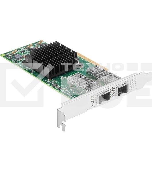 Сетевая карта ConnectX-4 Lx EN network interface card, 25GbE dual-port SFP28, PCIe3.0 x8, tall bracket, SR-IOV, TCP/UDP, MPLS, VxLAN, NVGRE, GENEVE, iSER, NFS RDMA, SMB Direct, ROHS R6