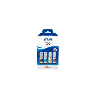 Комплект контейнеров с чернилами EPSON 103 EcoTank для L1110/ L3100/ L3101/ L3110/ L3150/ L3151/ L3156/ L3160/ L3260/ L3266/ L5190/ L5290