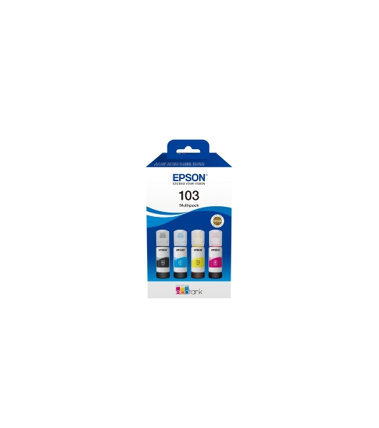 Комплект контейнеров с чернилами EPSON 103 EcoTank для L1110/ L3100/ L3101/ L3110/ L3150/ L3151/ L3156/ L3160/ L3260/ L3266/ L5190/ L5290
