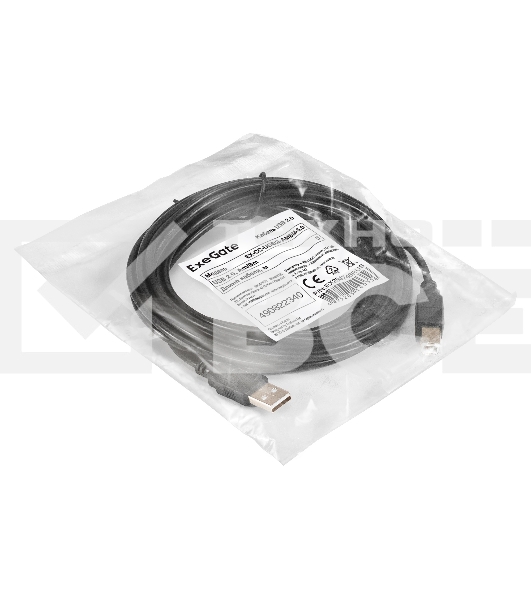 Кабель USB 2.0 ExeGate EX-CC-USB2-AMBM-5.0 (Am/Bm, 5м)