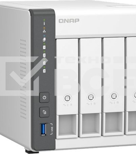 Сетевое хранилище NAS Qnap D4 (REV. C) 4-bay настольный Cortex-A55 RK3568B2