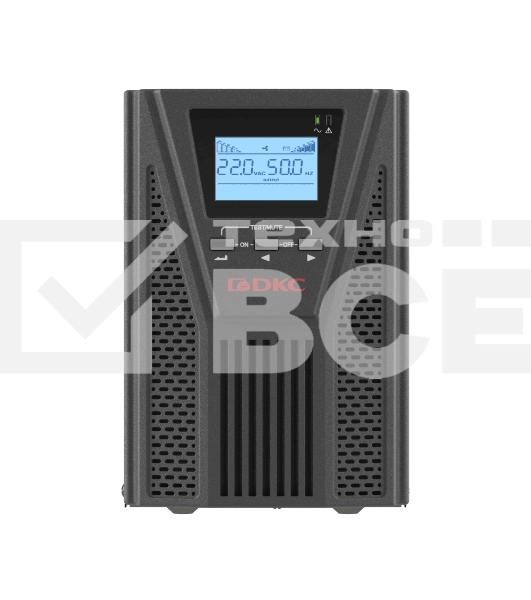 Источник бесперебойного питания DKC Онлайн ИБП, 1 кВА, 3 x 7 Ач, Schuko (2)