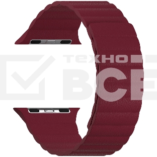 Кожаный ремешок для Apple Watch 38/40 mm LYAMBDA POLLUX DSP-24-40-WR Wine red