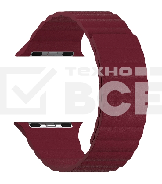 Кожаный ремешок для Apple Watch 38/40 mm LYAMBDA POLLUX DSP-24-40-WR Wine red