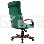 Кресло руководителя Бюрократ T-9928WALNUT Fabric Italia Green зеленый, крестов. металл/дерево, фото30
