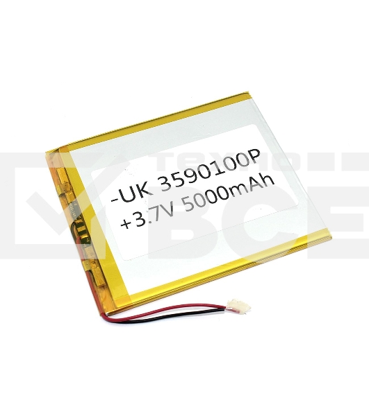Аккумулятор Li-Pol (батарея) 3.5x90x100мм 2pin 3.7V/5000mAh