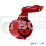 Розетка кабельная 32А 380В 3P+РЕ IP44 (224) EKF ps-224-32-380, фото2