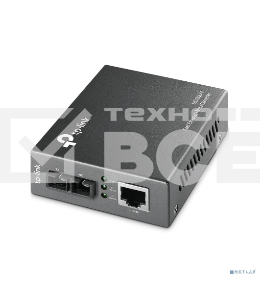Медиаконвертер TP-Link SMB MC100CM 10/100Mbps RJ45 to 100Mbps multi-mode SC fiber Converter, Full-duplex,up to 2Km, switching power adapter, chassis mountable