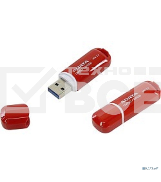 Флеш диск 64GB ADATA UV150, USB 3.0, Красный