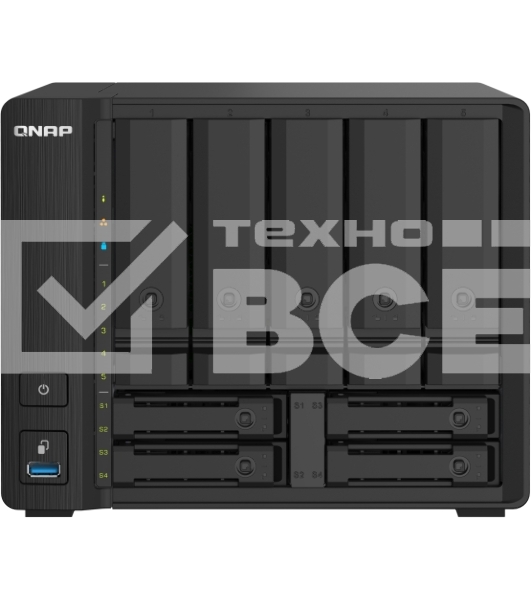 Сетевое хранилище без дисков SMB QNAP TS-932PX-4G 9-Bay NAS, 5 x 3.5