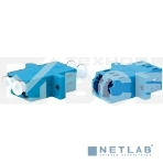 Монтажное оборудование Hyperline DLC-DLC-SM Проходной адаптер LC-LC duplex, SM (для одномодового кабеля), корпус пластмассовый (SC Adapter Simplex dimension), (синий), фото3