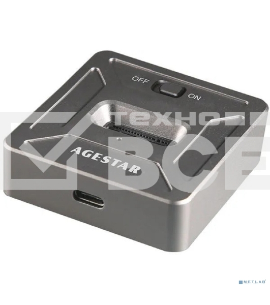 Док Станция SSD M.2 NVME AgeStar 31CBNV1C (GRAY) серый