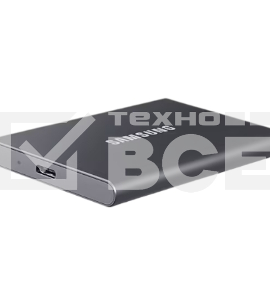 Внешний SSD Samsung T7, 2TB, USB 3.2 Gen 2 Type-C, R/W 1050/1000, титан