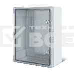 Корпус пластиковый ЩМПп Rexant с прозрачной дверцей и монтажной панелью 400х300х170мм, ABS, УХЛ1, IP65, фото 1