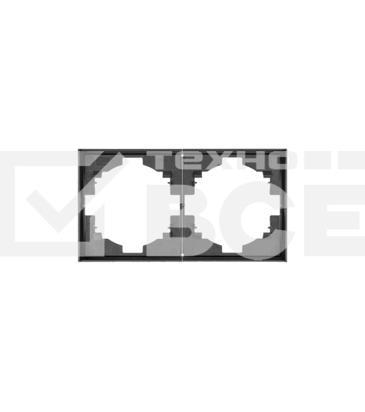 Рамка Kranz STRONG 2-постовая графит