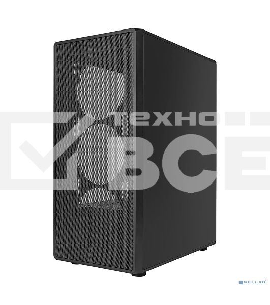 Компьютерный корпус Ginzzu CL121 ATX передняя панель Сетка
